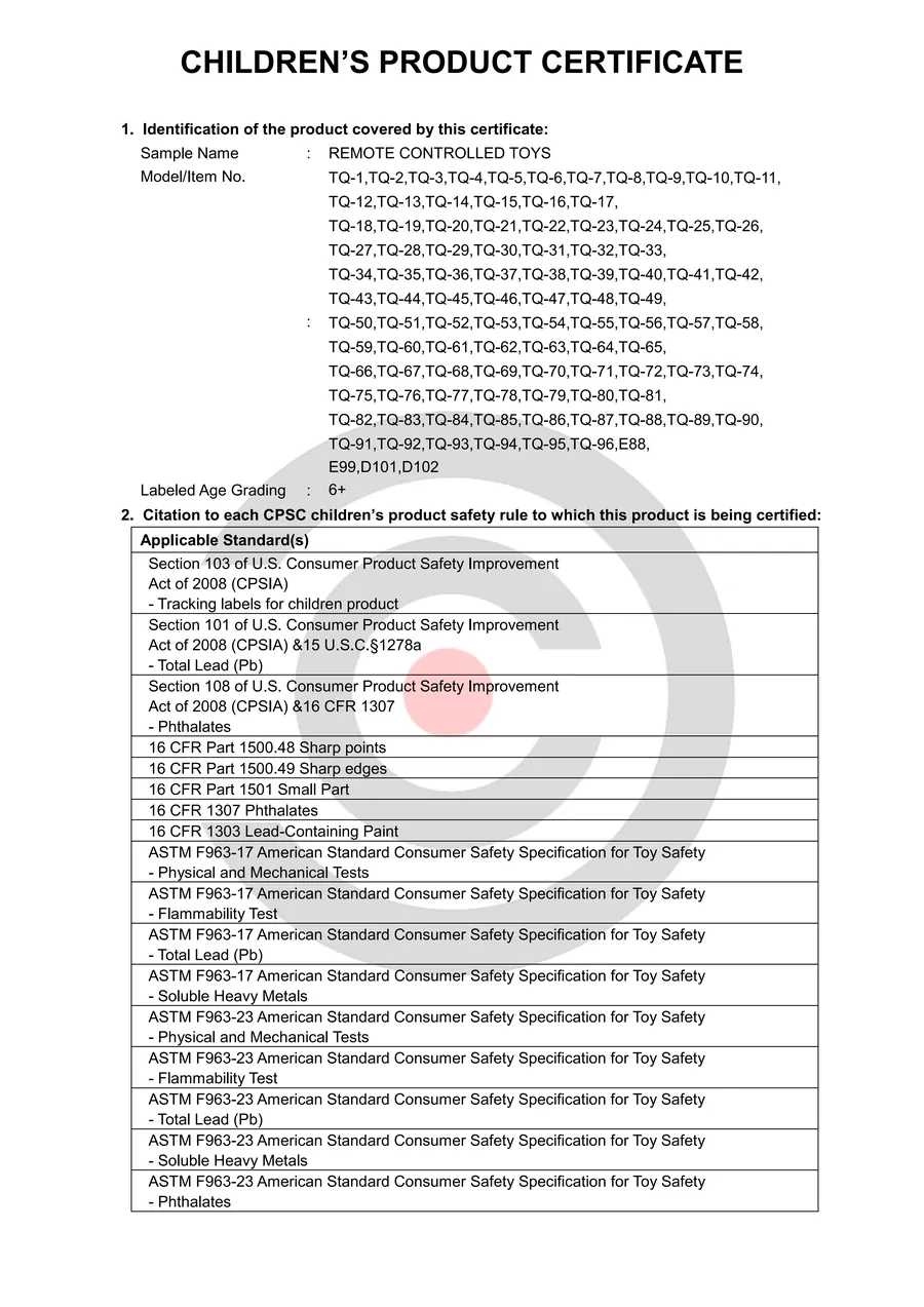 CPC certificate