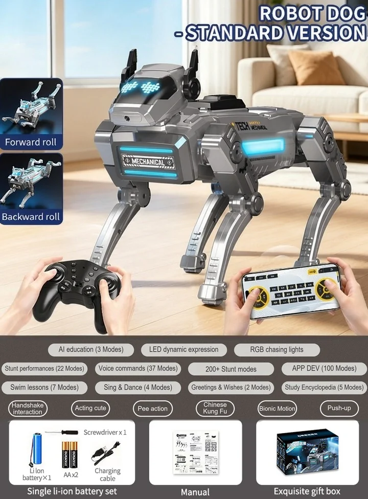 TQR-02 Bionic Dog product detail — features, functions and packaging